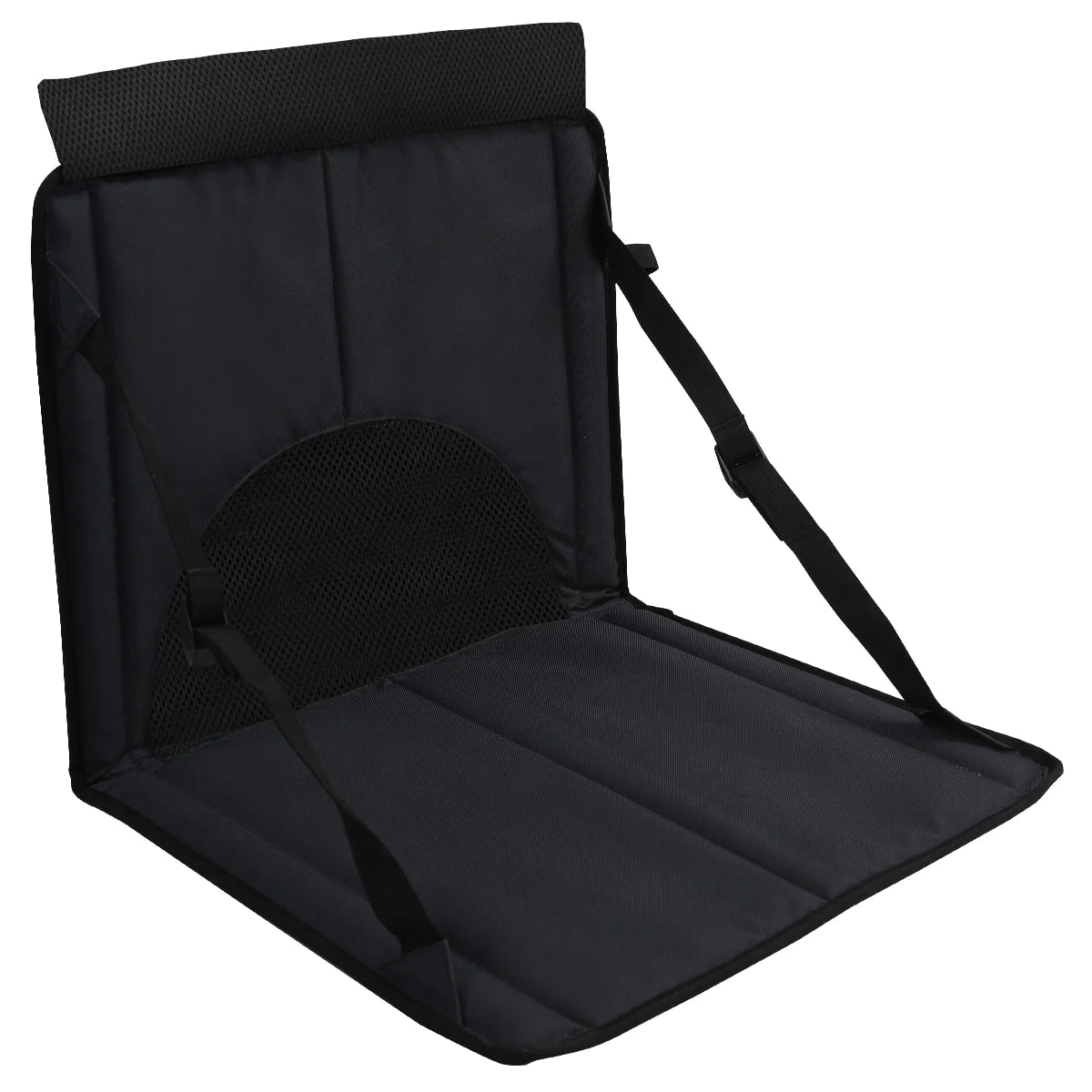 Folding Stadium Seat Cushion for Bleachers Black / A