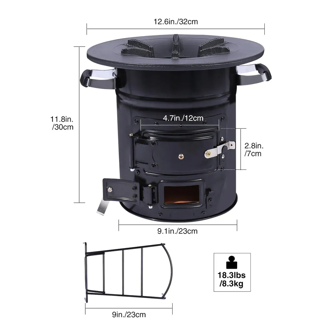 Redcamp Portable Rocket Stove for Camping - Redcamp