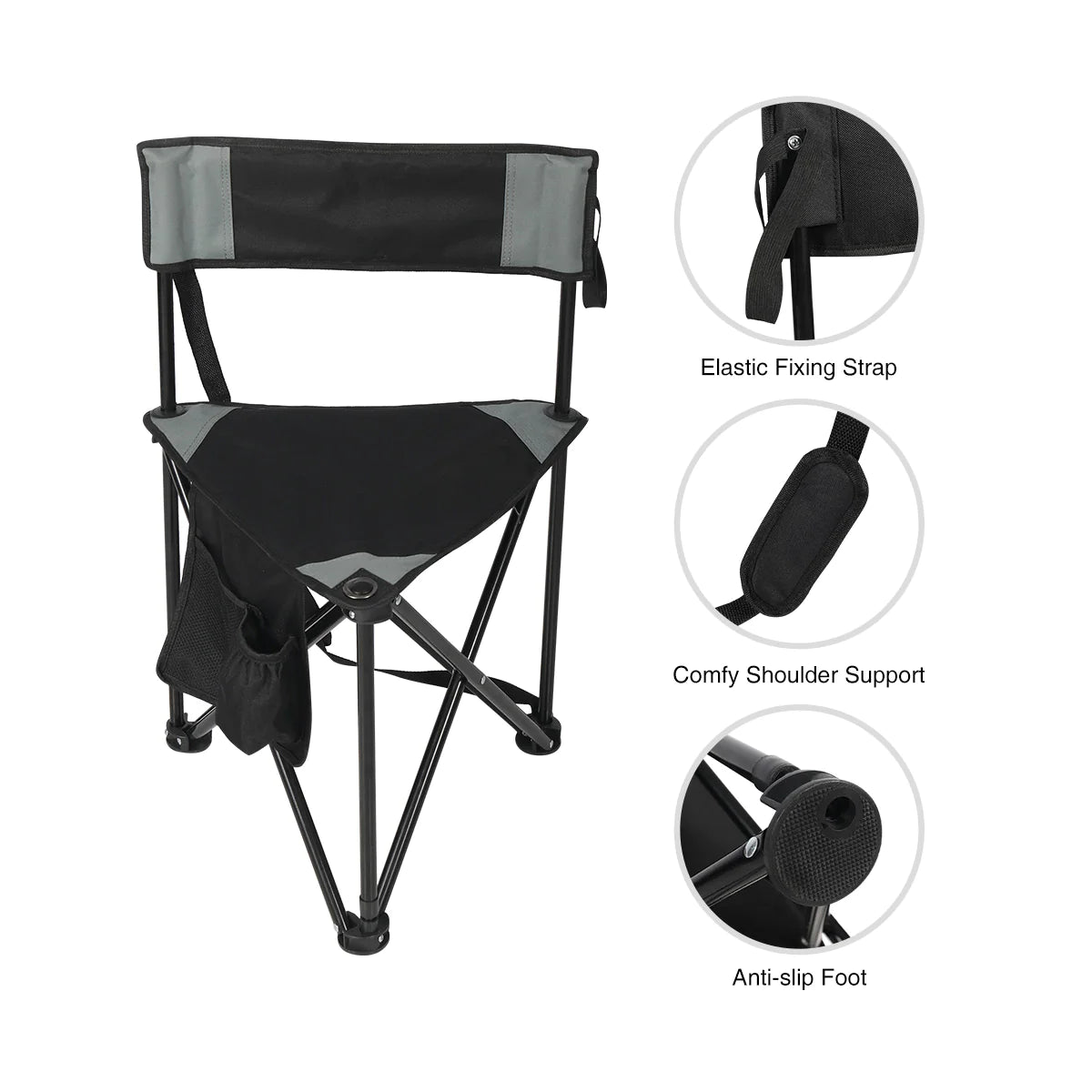 Tripod Camping Chair 2-Pack